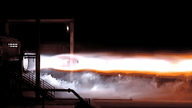 Blue Origin BE-4 engine test