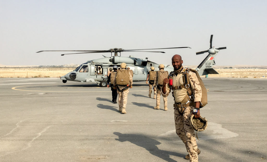 Bahrain Defense Forces paratroopers