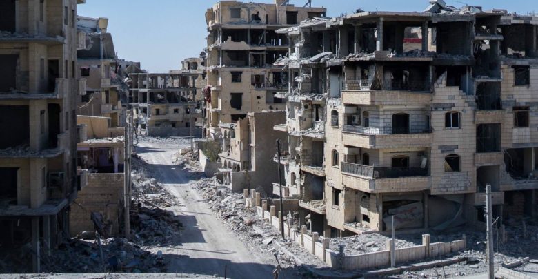 Raqqa destruction