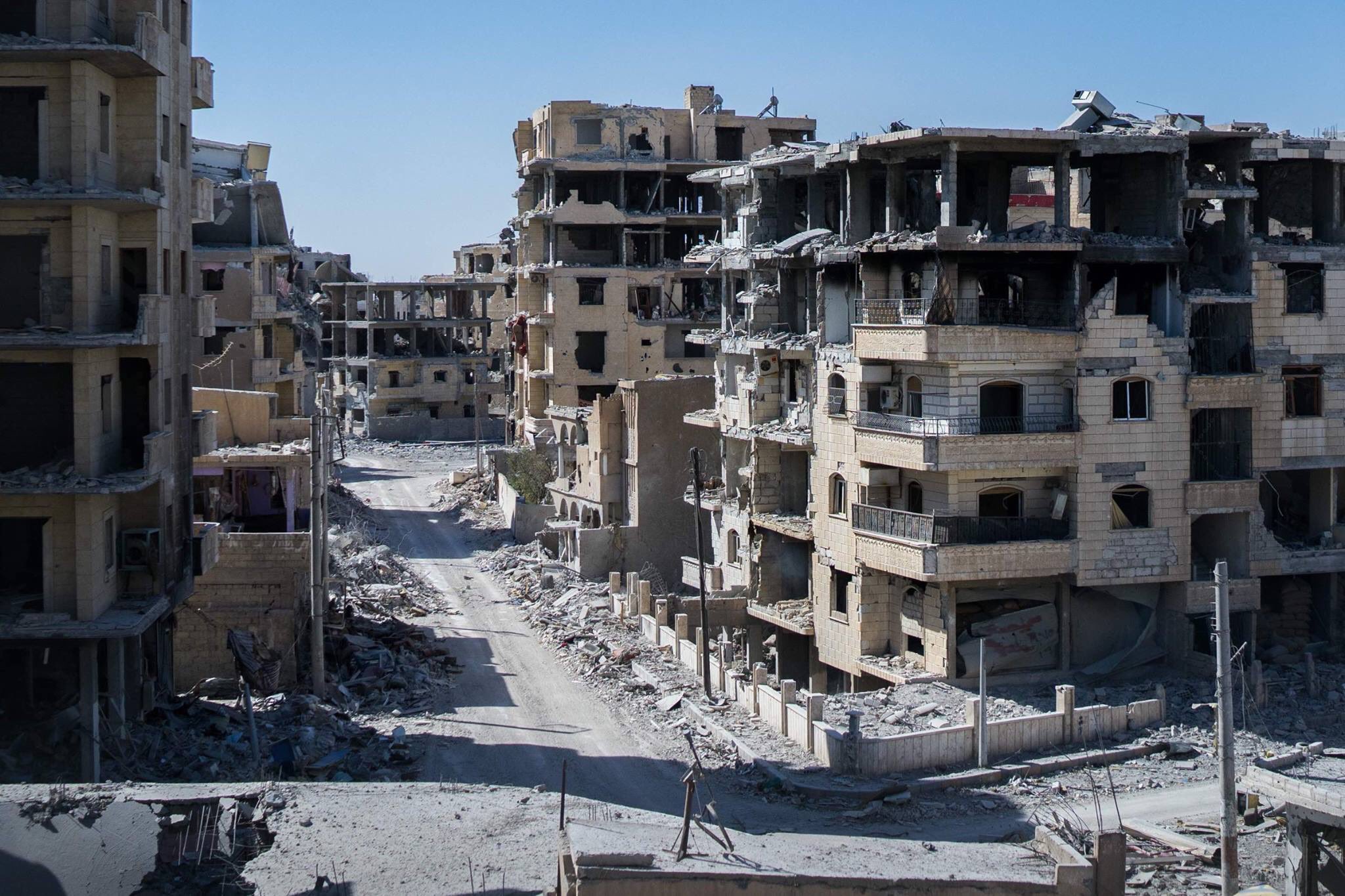 Raqqa destruction
