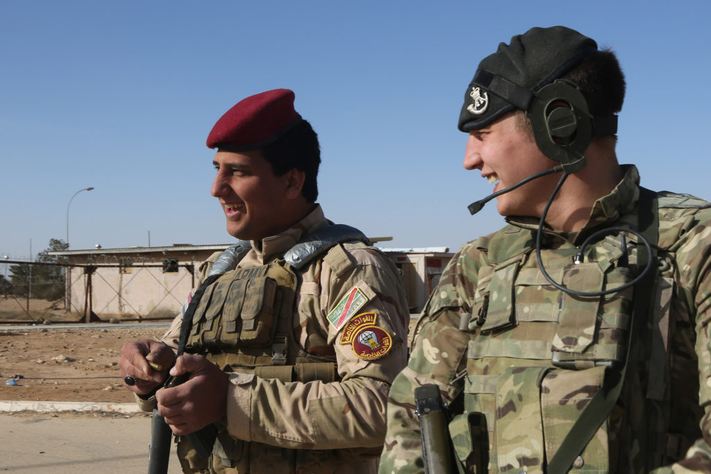 British trainer at Al Asad Airbase, Iraq