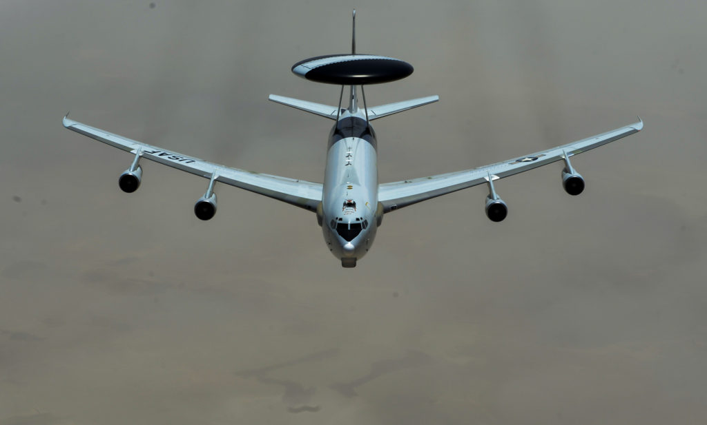 US Air Force E-3 Sentry AWACS aircraft