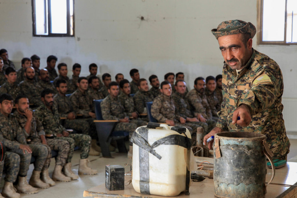 SDF demining training
