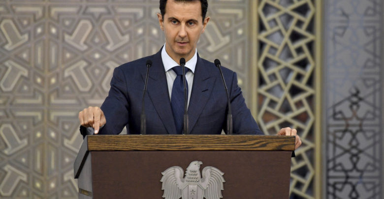 Syrian President Bashar al-Assad in Damascus