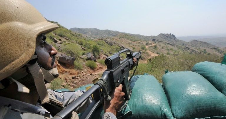 A guard on the border between Yemen and Saudi Arabia