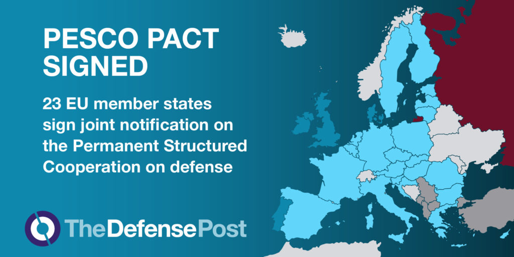EU PESCO pact signed