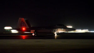 F-22 Raptor takes off for new Aghanistan offensive