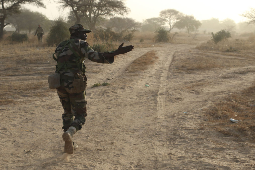 Niger Army patrol leader