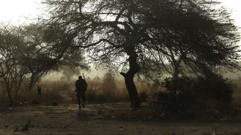 Niger Army patrol leader