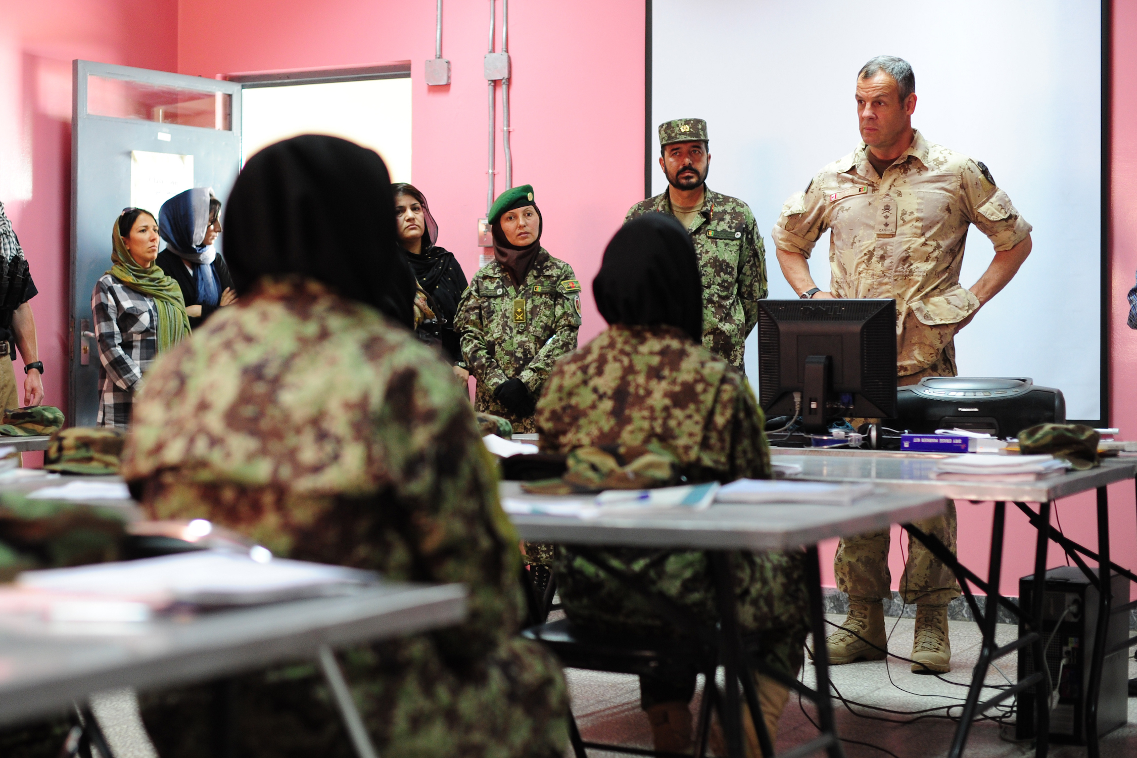 Afghan female soldiers train in Kabul