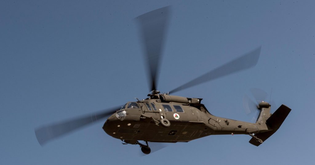 Afghan Air Force UH-60A Black Hawk helicopter