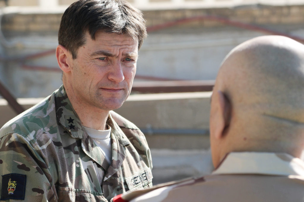 General Felix Gedney with Lt. Gen Wa’ad Zainl Saleh