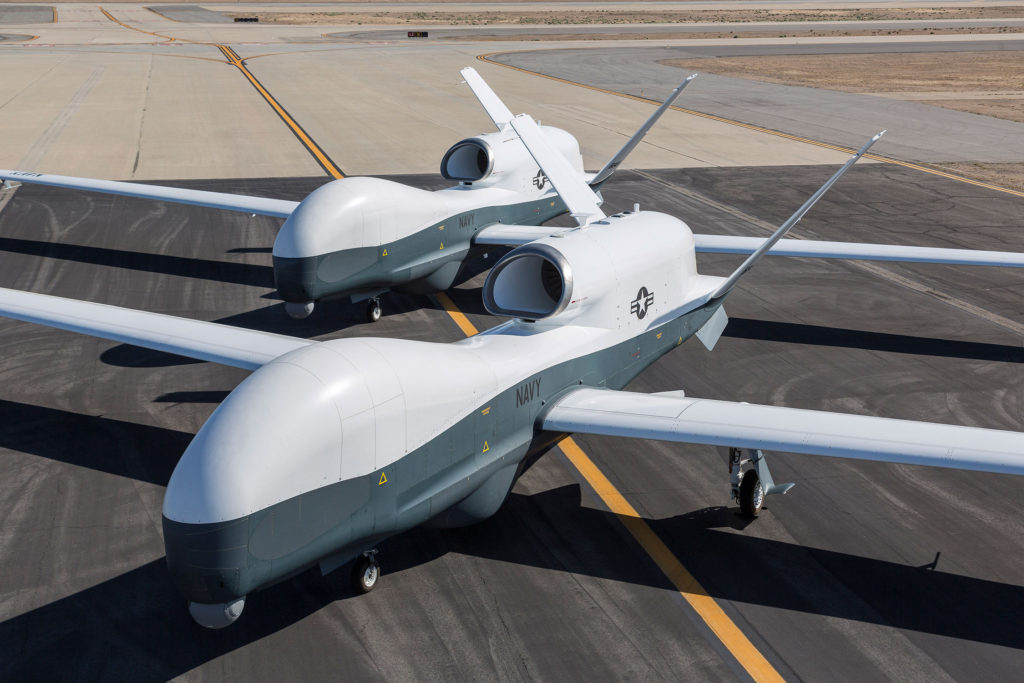 Northrop Grumman MQ-4C Triton unmanned aerial vehicles
