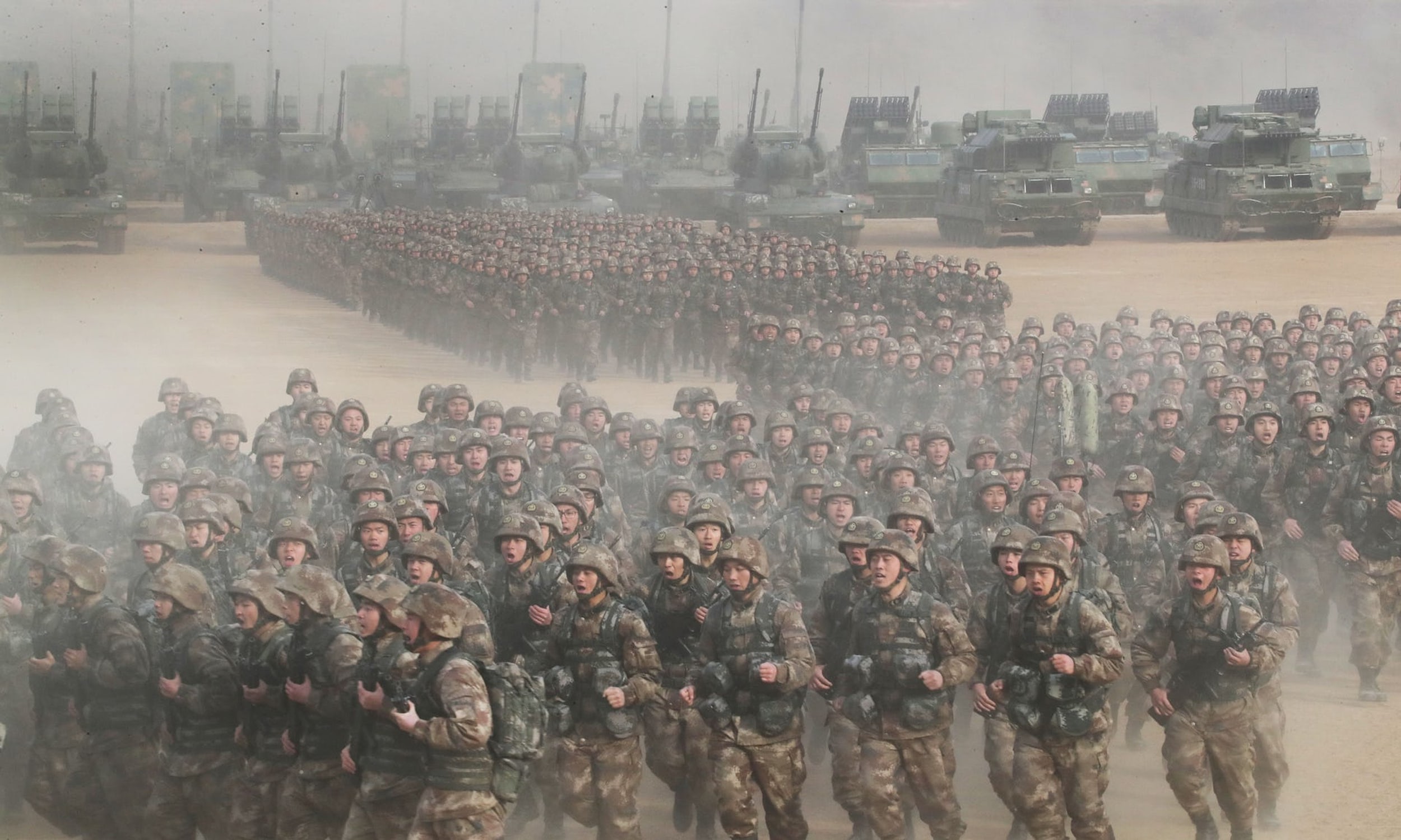China's People's Liberation Army troops