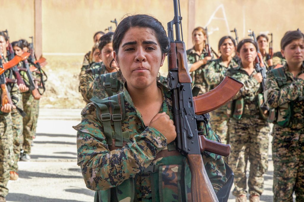 SDF trainees in a graduation ceremony
