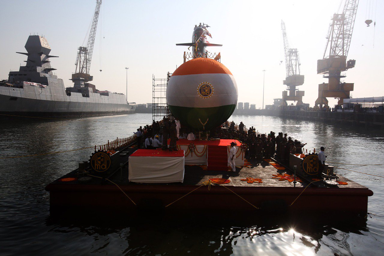Indian Navy Scorpene-class submarine Karanj