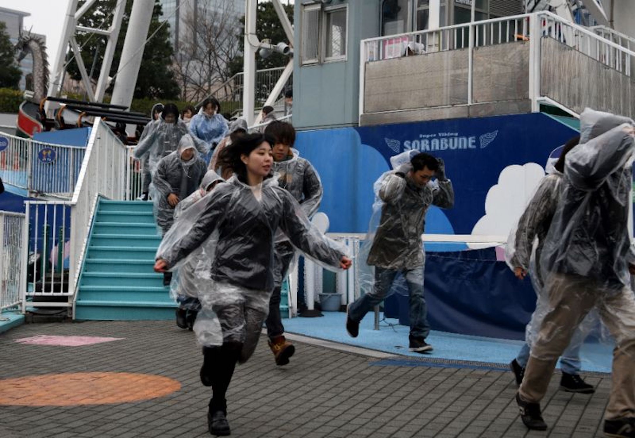 Evacuation drill in Tokyo, Japan