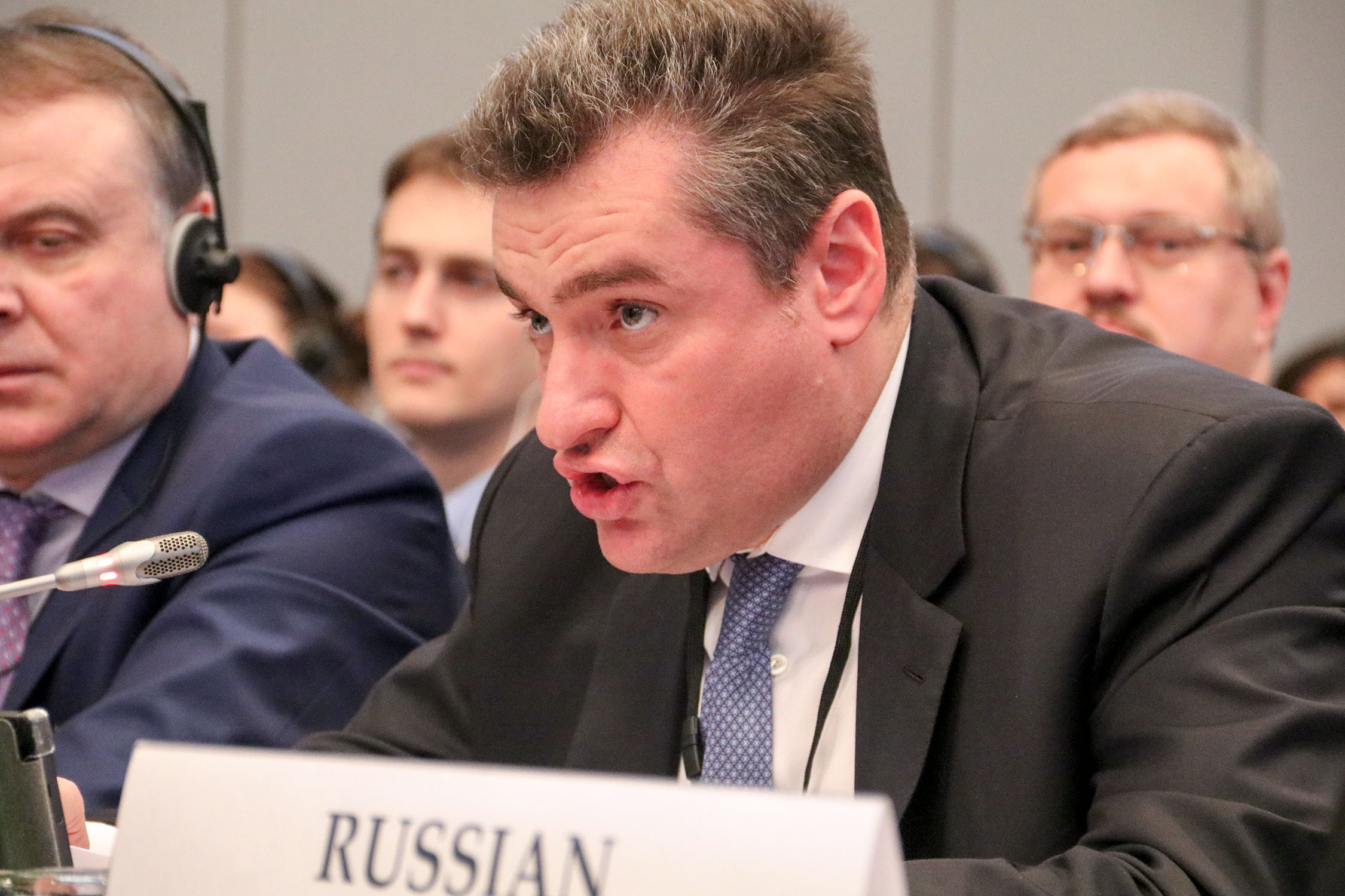 Russian politician Leonid Slutsky