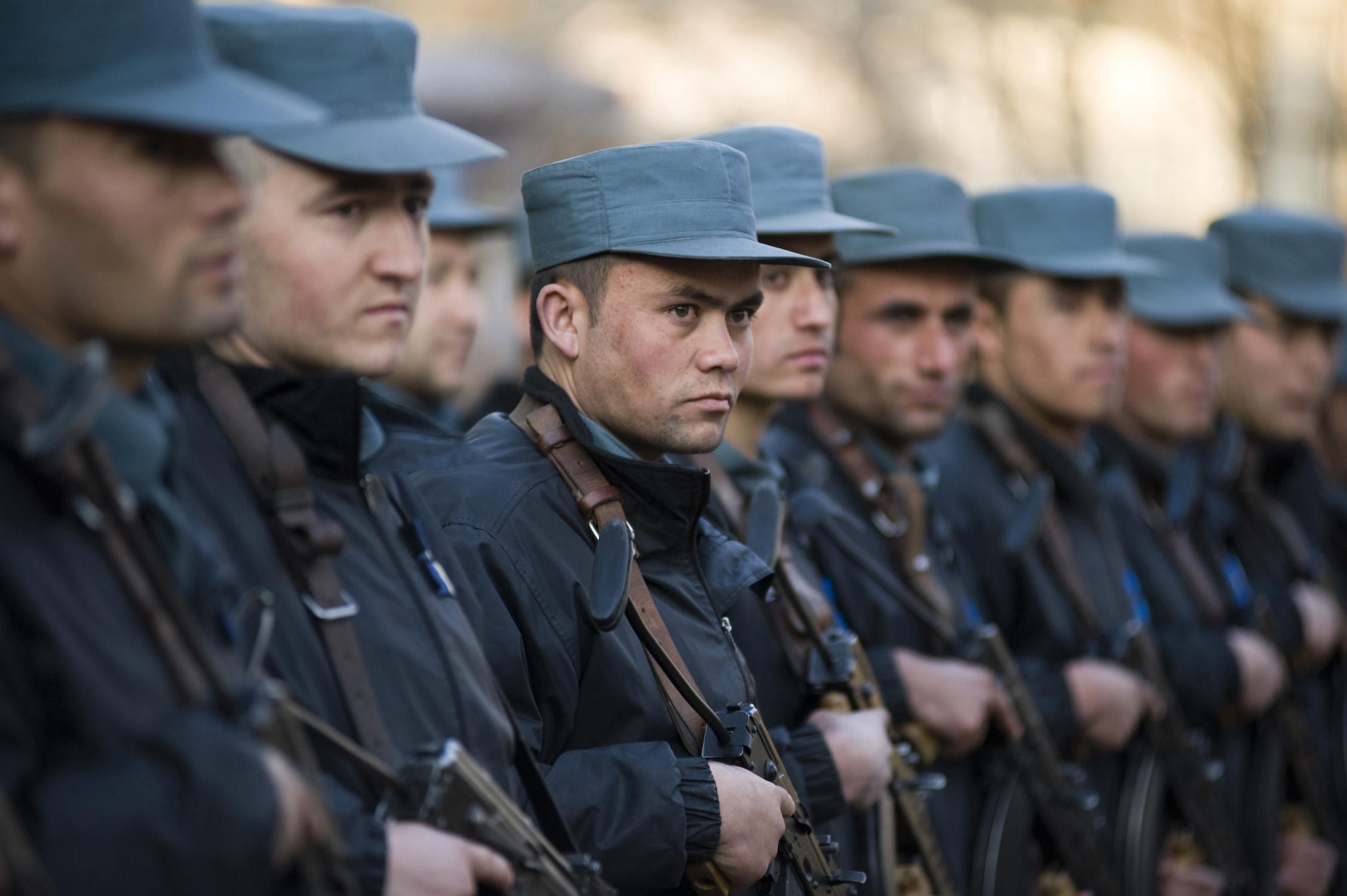 Afghan National police students