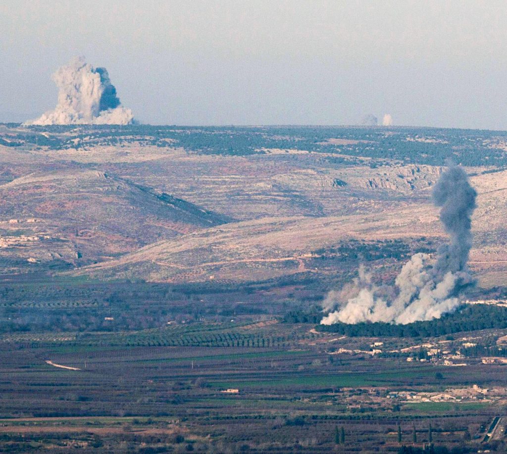 Bombs hit Efrin, Syria