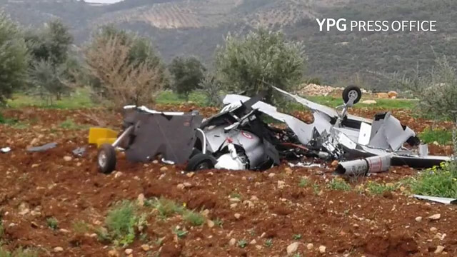 Turkish Bayraktar drone crash Afrin
