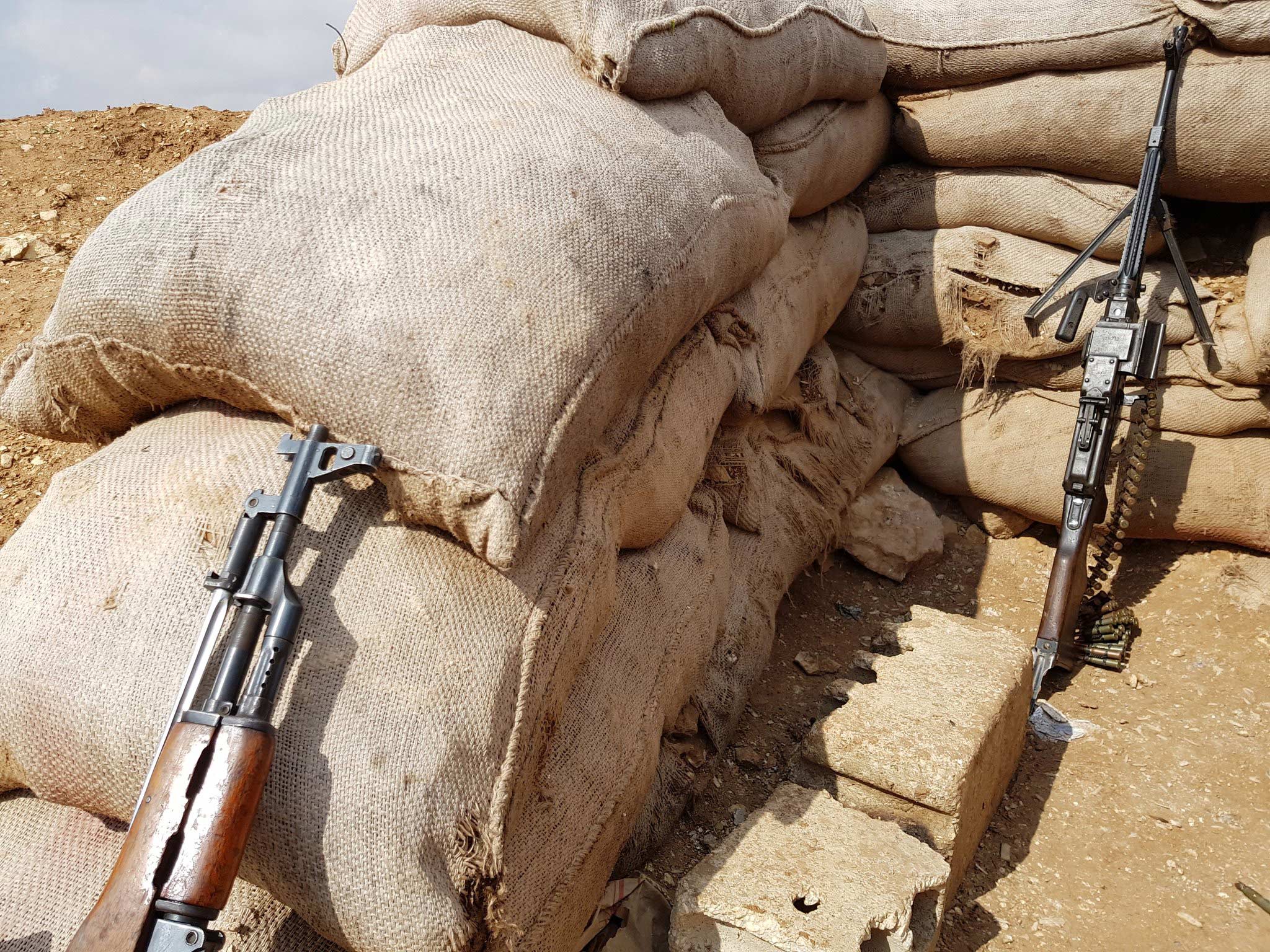 An SDF observation point near Manbij, Syria
