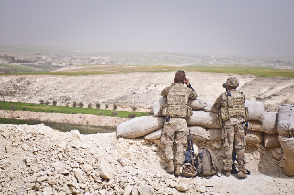 Coalition troops north of Manbij, Syria