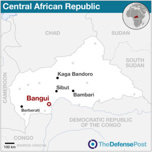 Key locations in the Central African Republic