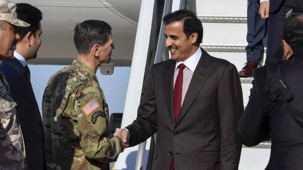 Emir of Qatar meets US General Joseph Votel