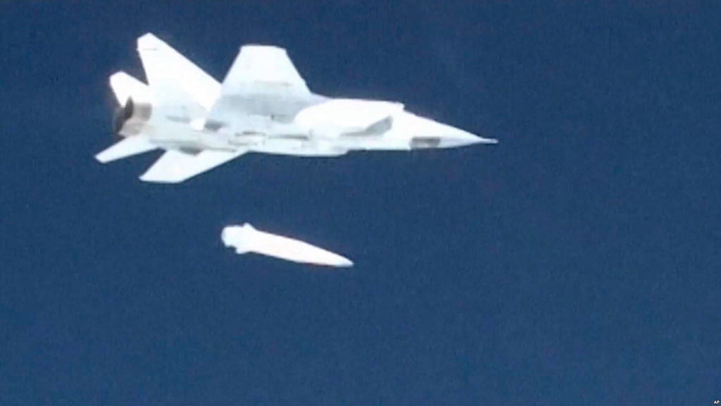 Kinzhal missile launch