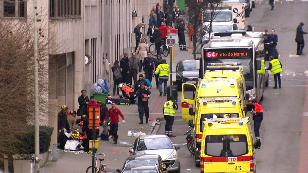 Maalbeek Metro station after the Brussels attacks