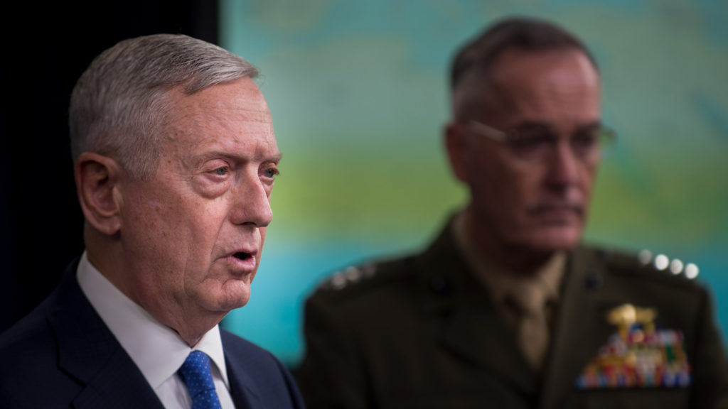 Mattis and Dunford briefing on ISIS