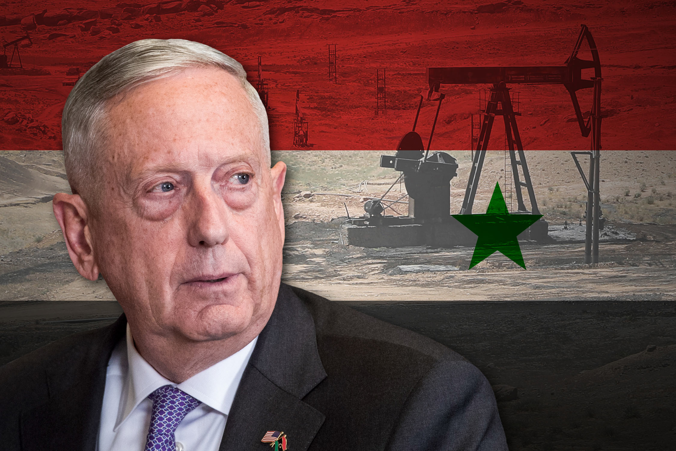 US Secretary of Defense James Mattis and Syria's oil