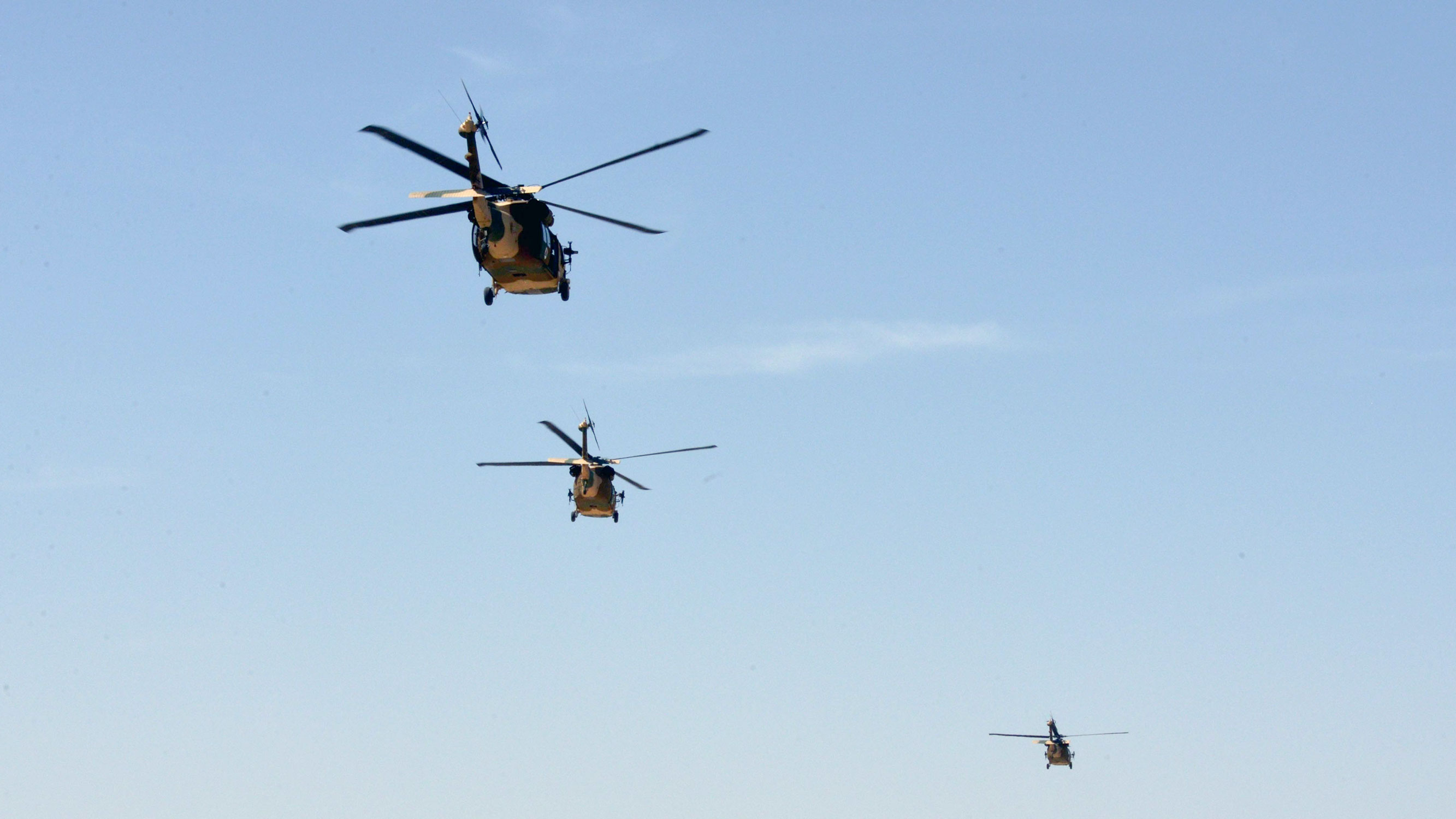 Afghan Air Force UH-60 Black Hawk helicopters