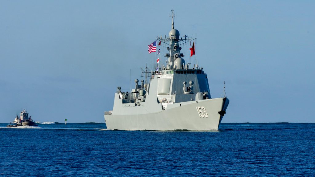 China missile destroyer arrives at Pearl Harbor