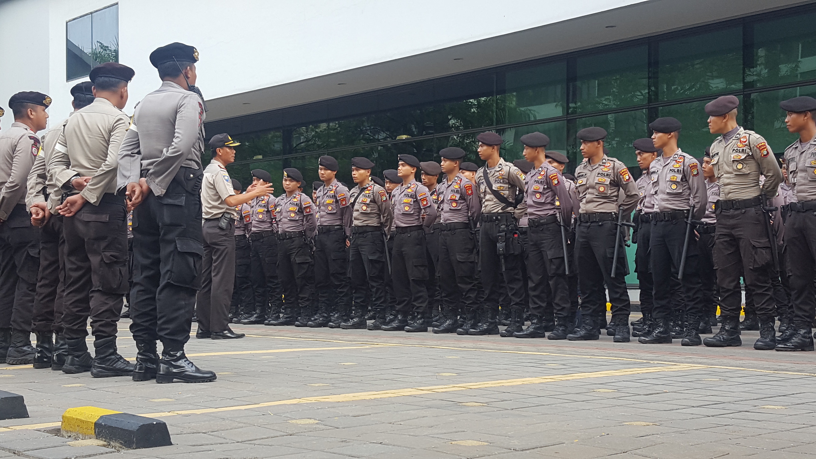 Indonesian national police in Jakarta