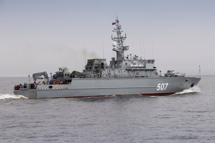 Russian Navy minesweeper Alexander Obukhov