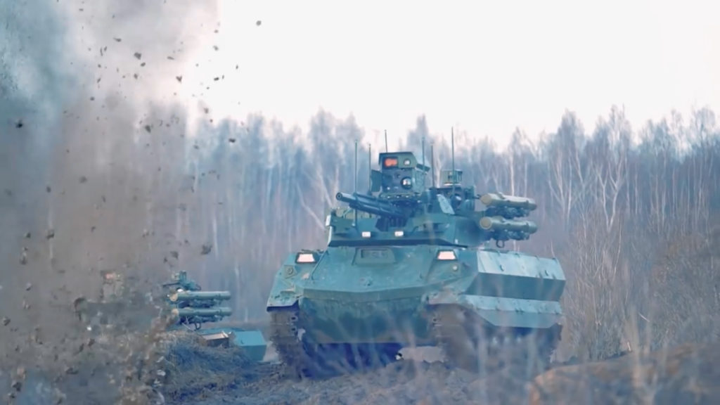 Russia Uran-9 robot tank