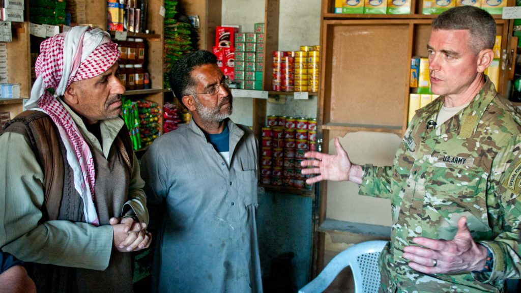 US Army General Braga visits Raqqa, Syria