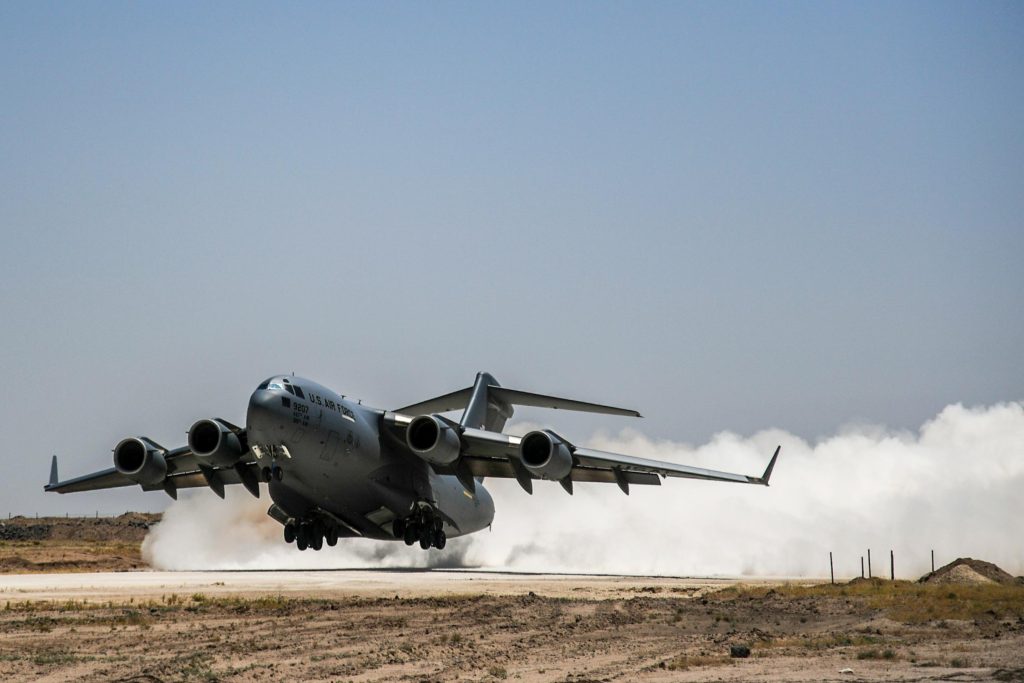 US Air Force C-17 Globemaster in Syria
