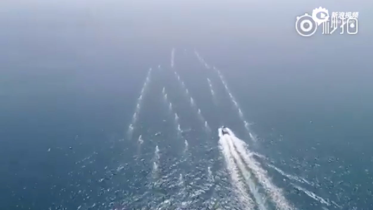 China drone boat swarm