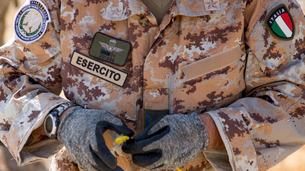 Italy army counter-IED training Iraq