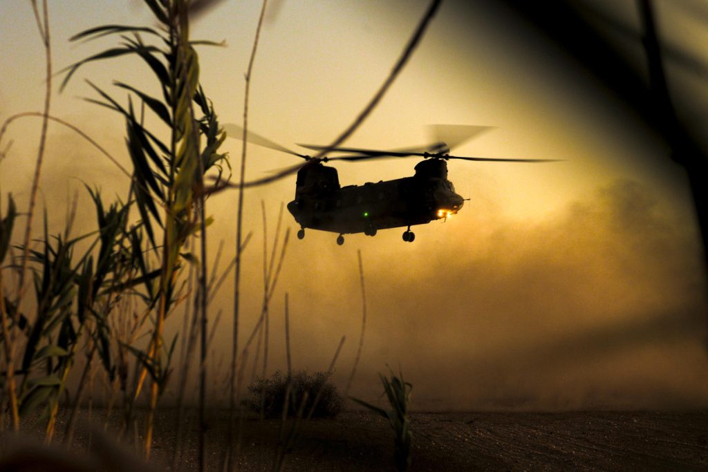 UK Chinook helicopter