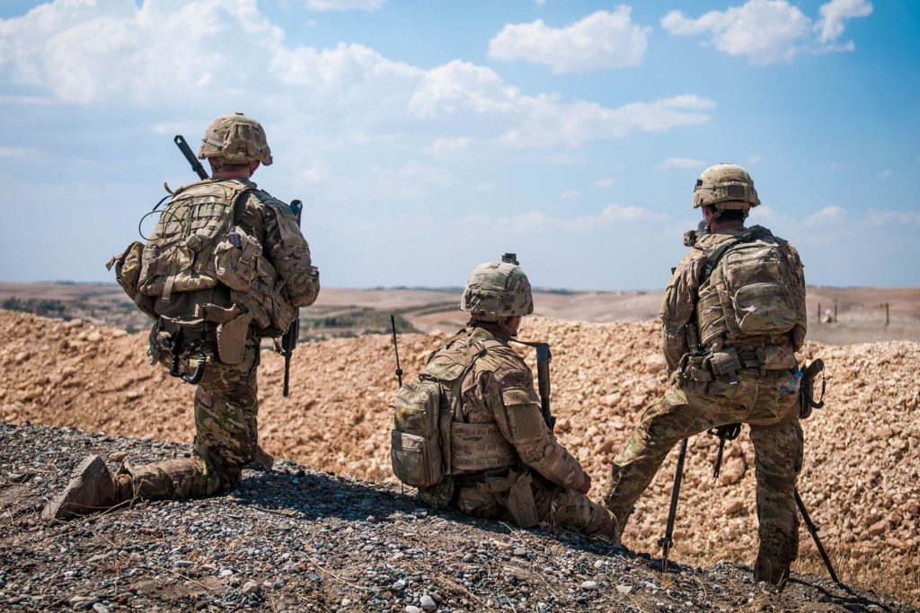 US Forces patrol Near Manbij, Syria