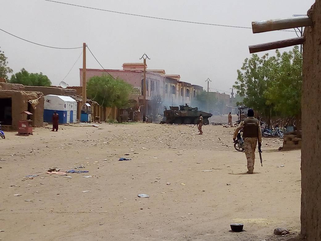Aftermath of attack on French forces in Gao, Mali