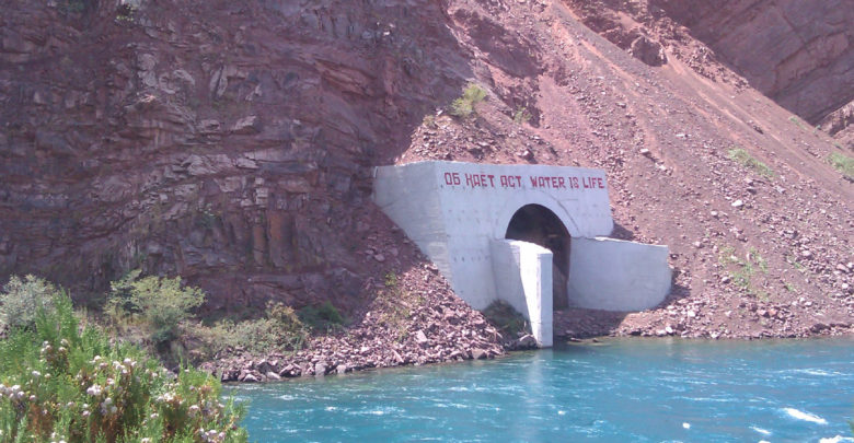 Nurek Dam in Tajikistan