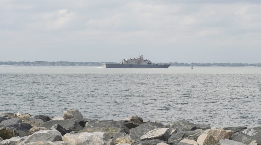 USS Little Rock departs Naval Station Norfolk to conduct routine training