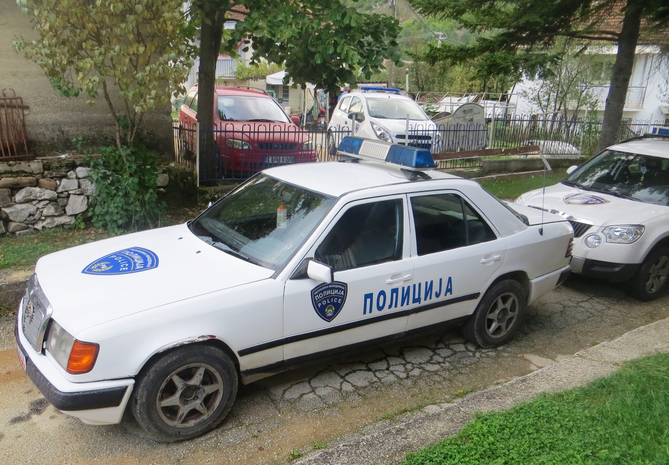 Macedonia police car