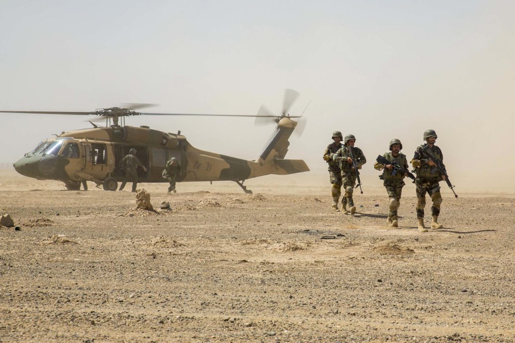 Afghan Air Force UH-60 Black Hawk helicopter