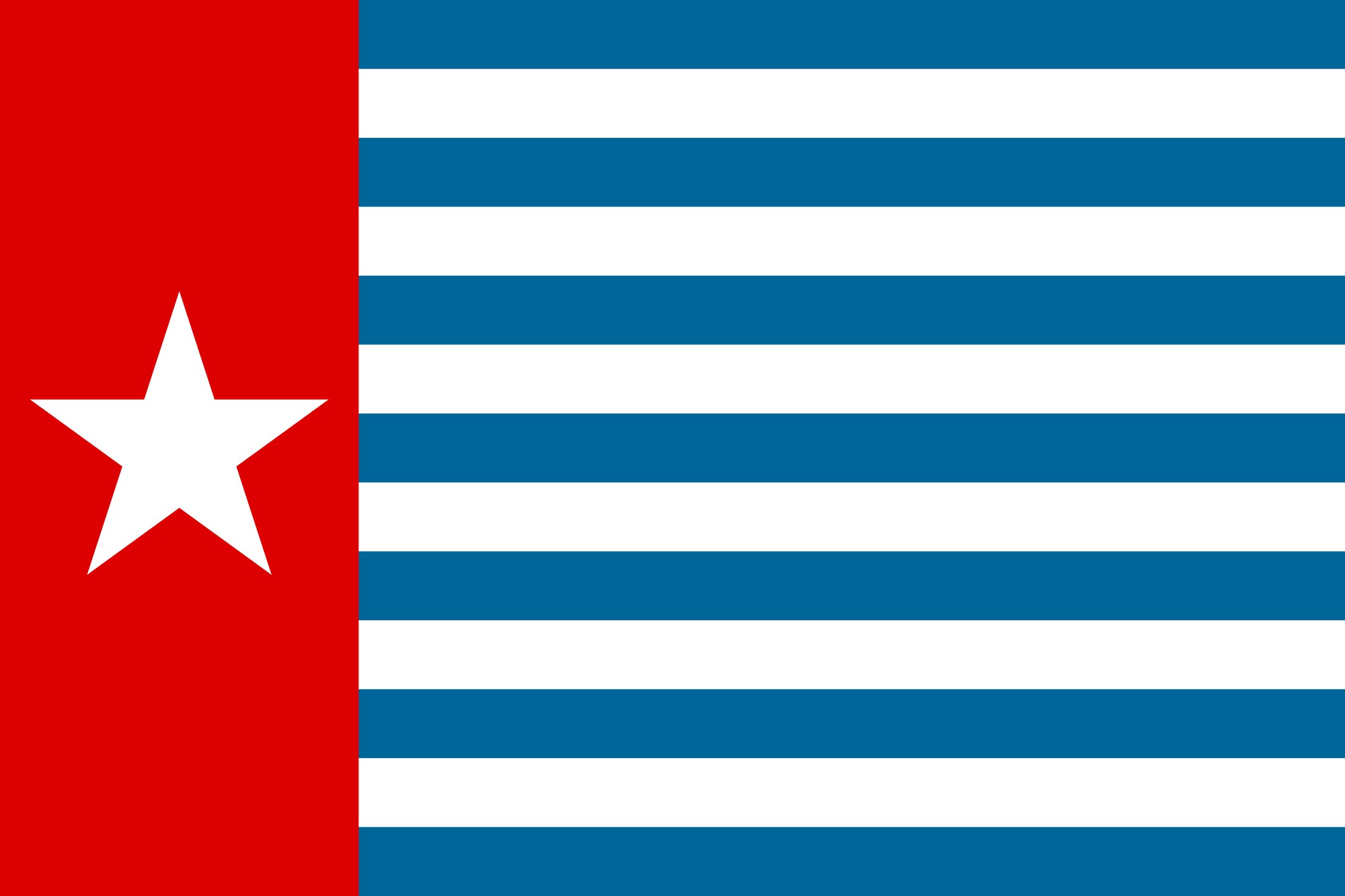 Morning Star flag Papua